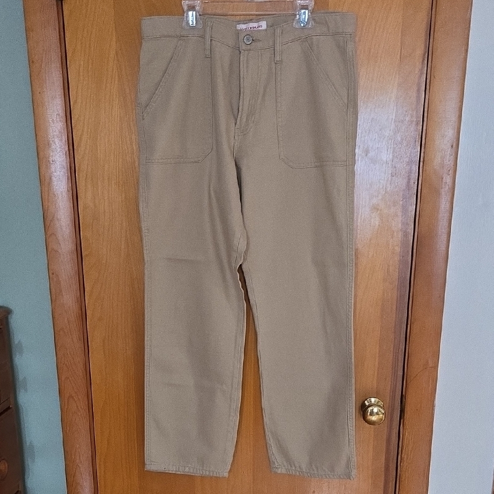NWOT Lucky Brand Women's 90s Loose Fit Utility Pants - Khaki - Size 8/29